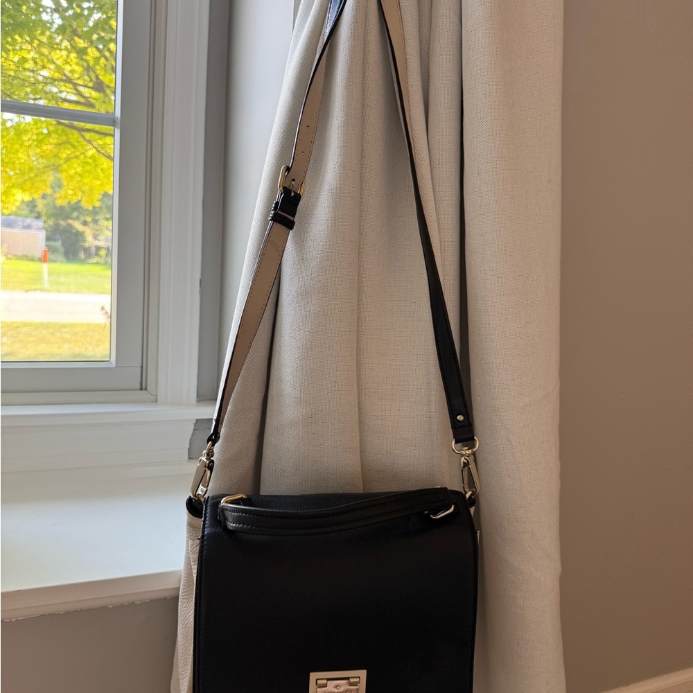 Kate Spade Magnolia Park Laurel Black Leather Handbag Satchel Purse - Picture 7 of 11